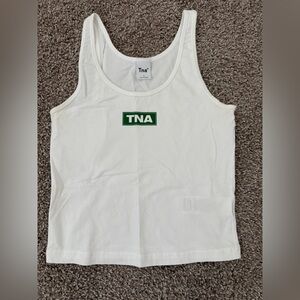 White Aritzia TNA tank top